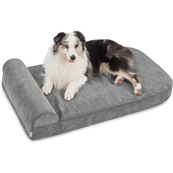 Other - Orthopedic Memory Foam Dog Bed Pillow Anti-Slip Bottom Grey 46" L x 28" W x 8" H